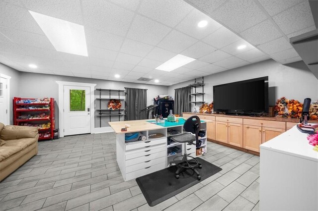 1731 Apple Pie Ridge Rd, Alto, GA 30510 - office space with a drop ceiling, light tile patterned floors, and recessed lighting