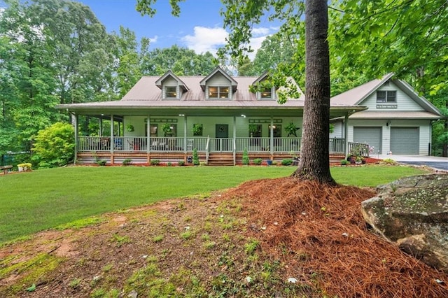 1731 Apple Pie Ridge Rd, Alto, GA 30510 - view of front of home with a porch, a front lawn, and asphalt driveway