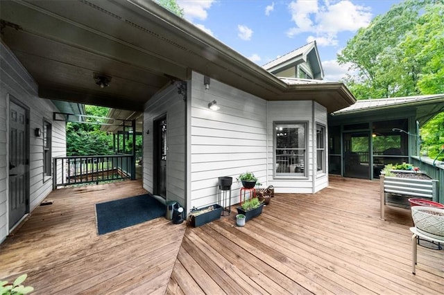 1731 Apple Pie Ridge Rd, Alto, GA 30510 - deck featuring a sunroom