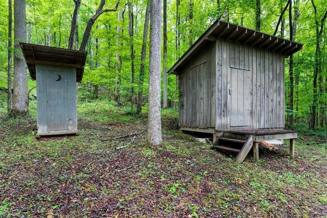 1731 Apple Pie Ridge Rd, Alto, GA 30510 - view of shed with a forest view
