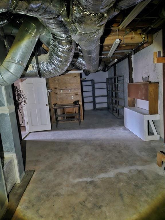 view of basement