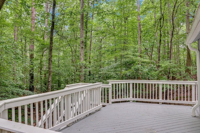 4937 Goddards Ford Rd, Gainesville, GA 30504 - wooden deck featuring a wooded view