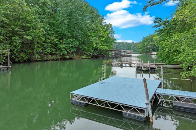 4937 Goddards Ford Rd, Gainesville, GA 30504 - dock with a water view and a view of trees