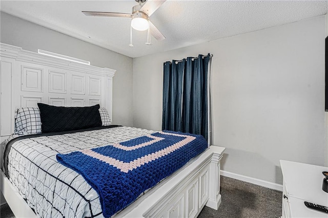200 Robin Hood Ln, Hampton, GA 30228 - bedroom with dark colored carpet and a ceiling fan
