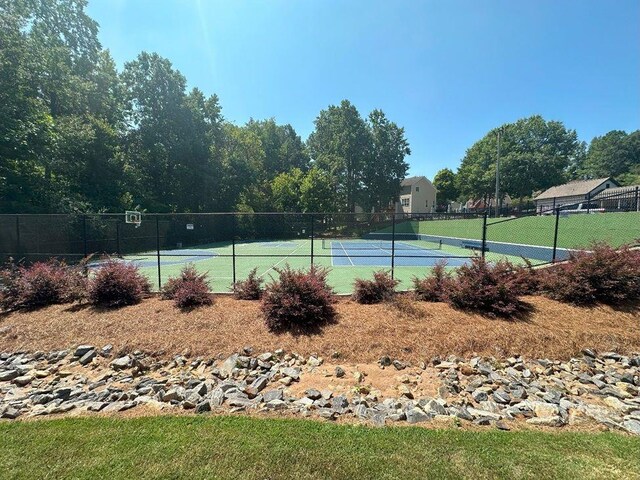 view of tennis court