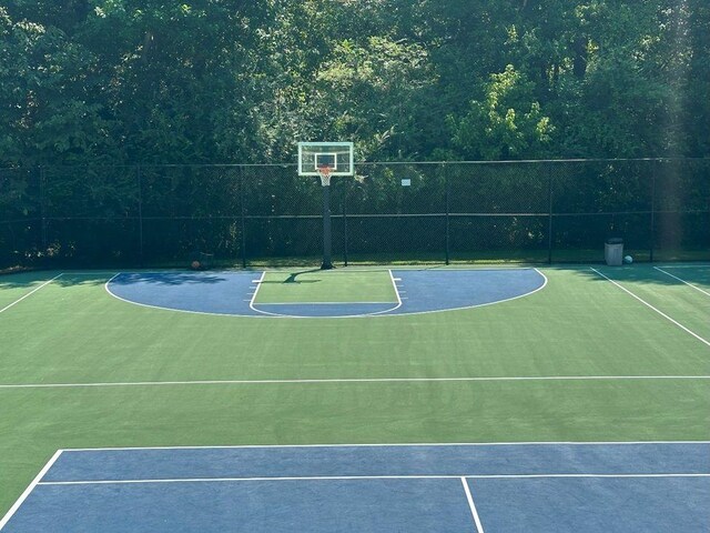 view of basketball court