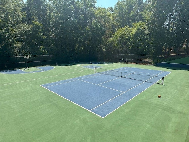 view of sport court