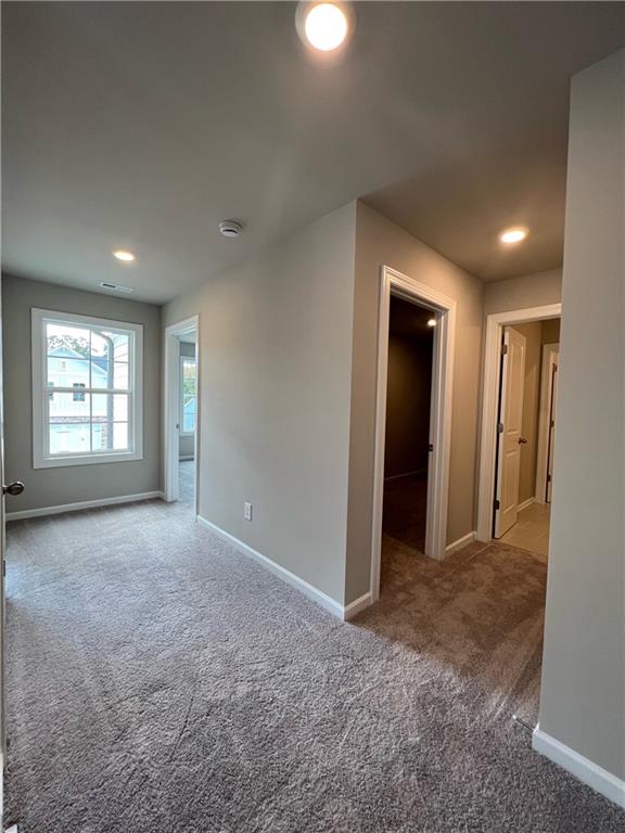 view of carpeted empty room