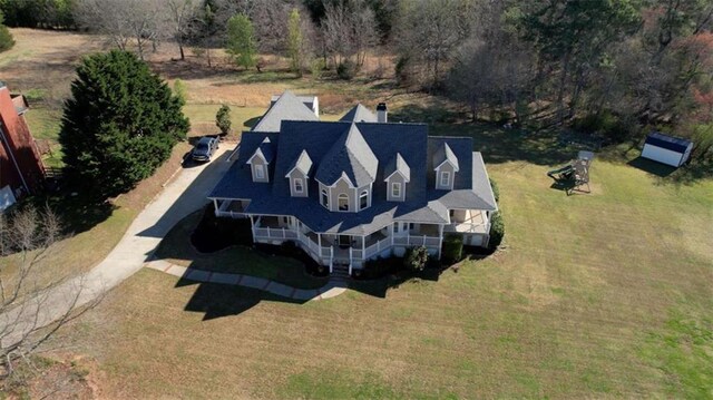 drone / aerial view