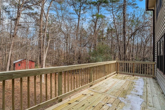 1791 Lake George Dr, Lithia Springs, GA 30122 - deck featuring an outdoor structure and a storage shed