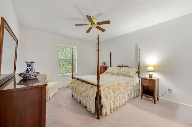 3040 Majestic Park Ct, Duluth, GA 30096 - bedroom featuring light carpet, baseboards, and a ceiling fan