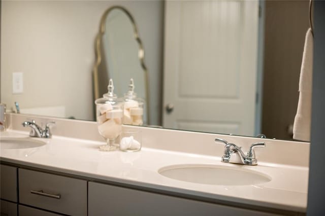 full bath with double vanity