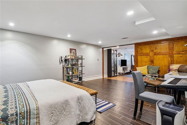 3048 Briarcliff Rd NE Unit 9, Atlanta, GA 30329 - bedroom featuring dark wood finished floors and recessed lighting