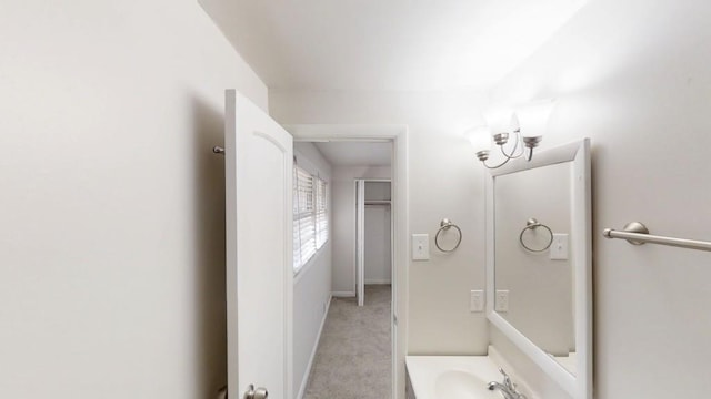 bathroom featuring baseboards