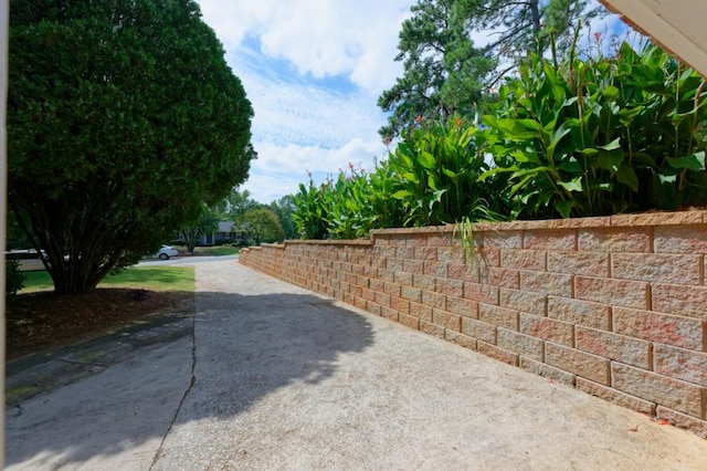 view of road featuring driveway