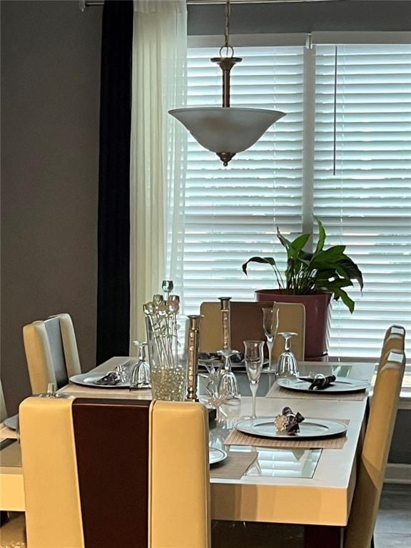 view of dining space