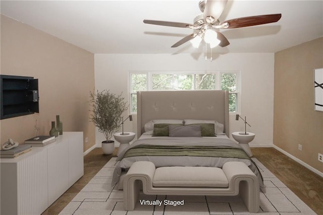 485 Sherman Way, Decatur, GA 30033 - carpeted bedroom featuring multiple windows, baseboards, and a ceiling fan