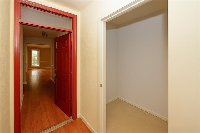 485 Sherman Way, Decatur, GA 30033 - corridor with light wood-type flooring and baseboards