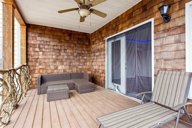 2600 Ramsey Rd, Gainesville, GA 30501 - deck with ceiling fan