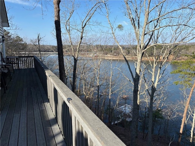 2600 Ramsey Rd, Gainesville, GA 30501 - wooden deck with a water view