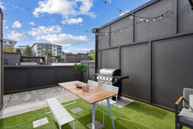 view of patio / terrace featuring area for grilling