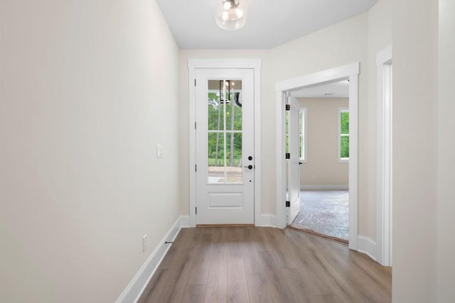 150 Doris Path, Dallas, GA 30157 - doorway with wood finished floors and baseboards