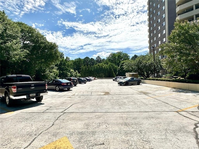 view of parking