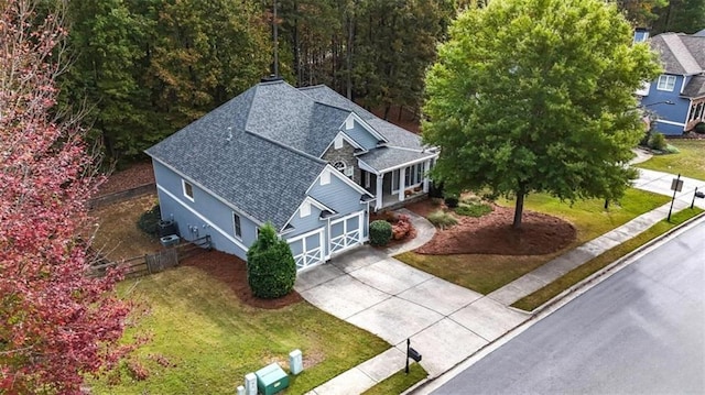 birds eye view of property