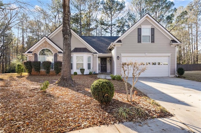 front of property featuring a garage