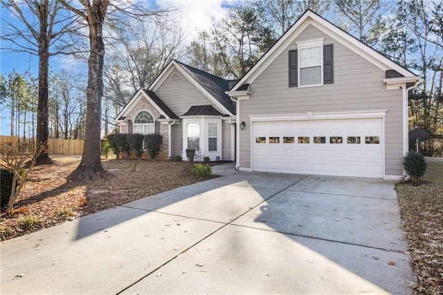 front facade featuring a garage