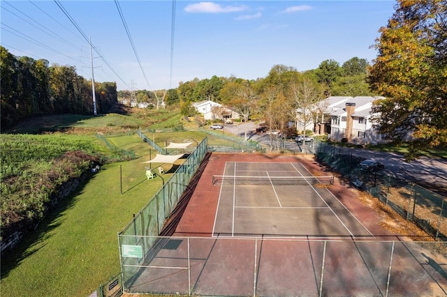 view of sport court