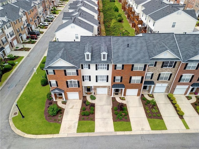 bird's eye view featuring a residential view