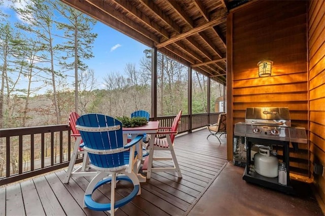 view of sunroom