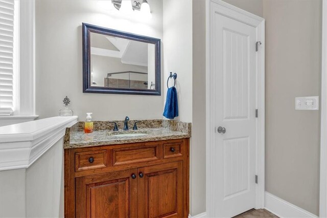 bathroom featuring vanity