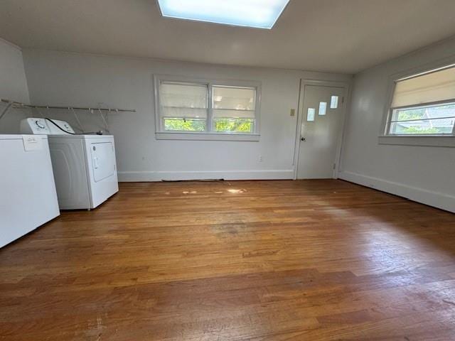 95 Jones St, Dahlonega, GA 30533 - washroom with separate washer and dryer and wood finished floors