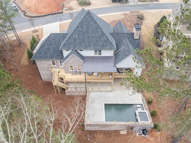 birds eye view of property