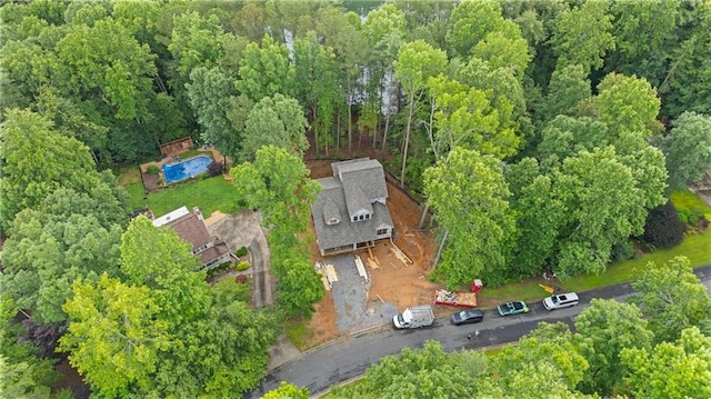 3040 Cypress Cv, Ball Ground, GA 30107 - aerial view of property and surrounding area featuring a forest
