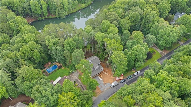 3040 Cypress Cv, Ball Ground, GA 30107 - aerial view of property's location with a large body of water and a heavily wooded area