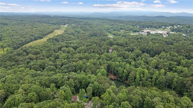 3040 Cypress Cv, Ball Ground, GA 30107 - bird's eye view of a heavily wooded area and a mountainous background