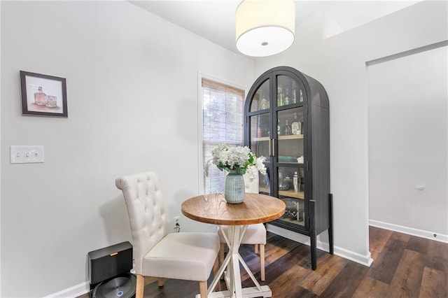 1208 Brandl Dr SW, Marietta, GA 30008 - dining area with wood finished floors and baseboards