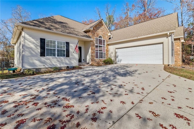 view of front of house featuring a garage