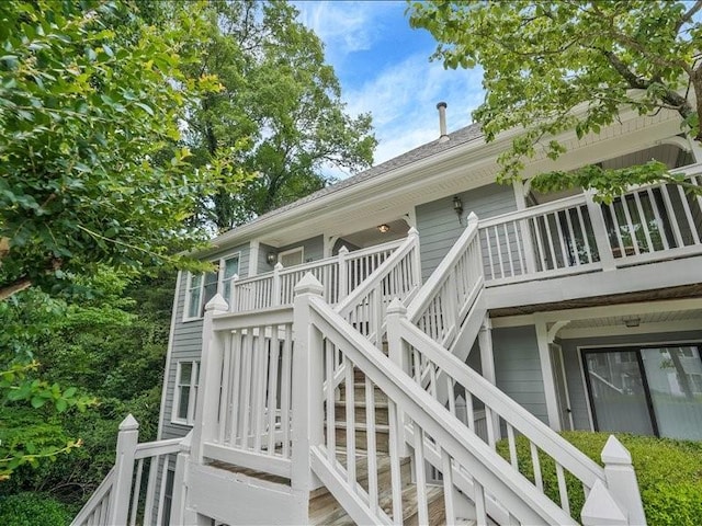 212 Abingdon Way, Atlanta, GA 30328 - wooden terrace featuring stairway