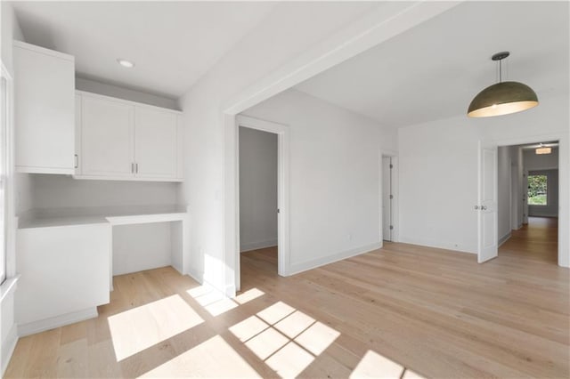 interior space featuring light hardwood / wood-style flooring