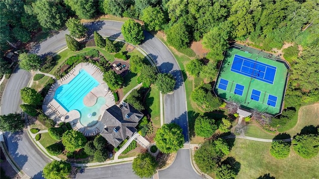 birds eye view of property