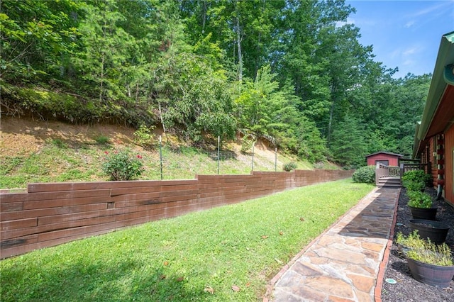 709 Deerfield Ln NW, Sugar Valley, GA 30746 - view of yard featuring an outbuilding