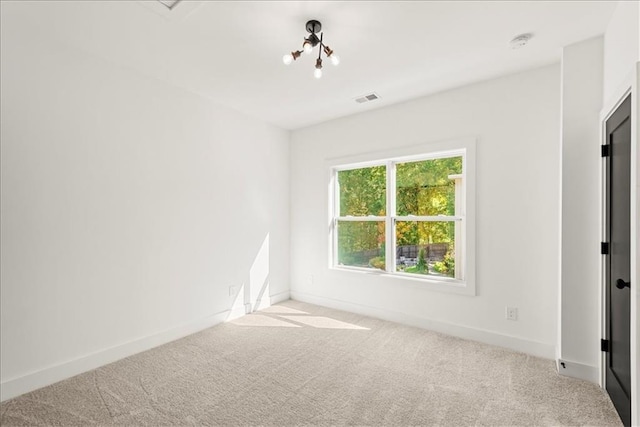 view of carpeted empty room