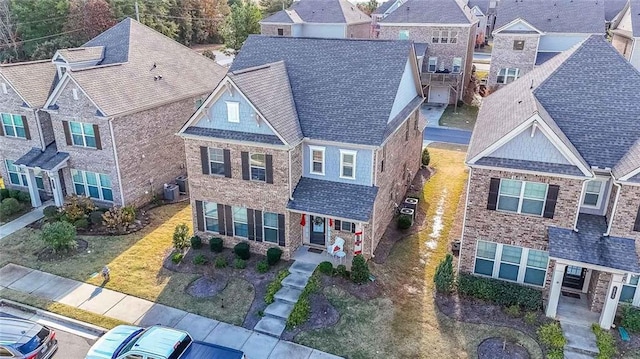 view of front of house with central AC