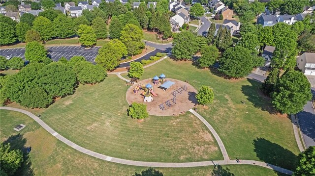 3525 Elder Field Ln, Cumming, GA 30040 - aerial view of property and surrounding area with nearby suburban area
