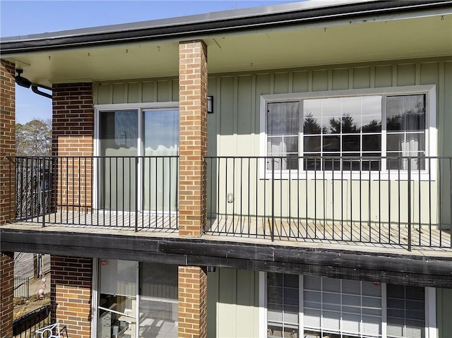 exterior space with a balcony