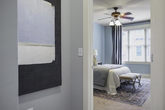 273 12th St NE Unit 421, Atlanta, GA 30309 - bedroom with ceiling fan